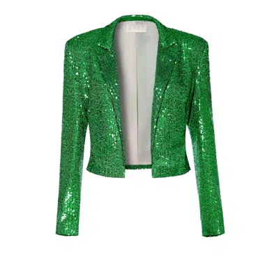 Aggi Blazer Shannon Shamrock Green Sequins