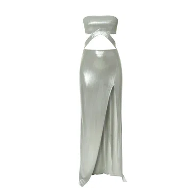 Aggi By Halewski Dress Sidney Silver Sage