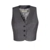 Aggi By Halewski Sienna Downtown Grey Vest In Grey