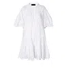 Aggi By Halewski Dress Tenneisha White In White