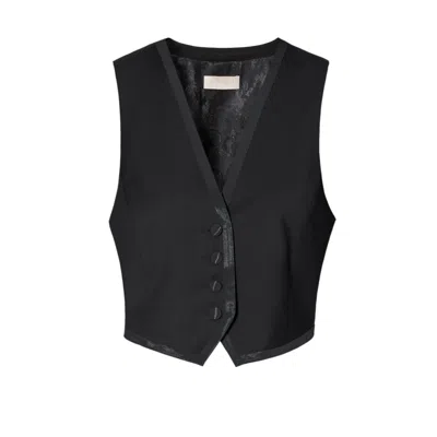 Aggi Women's Uma Fashion Black Short Suit Vest