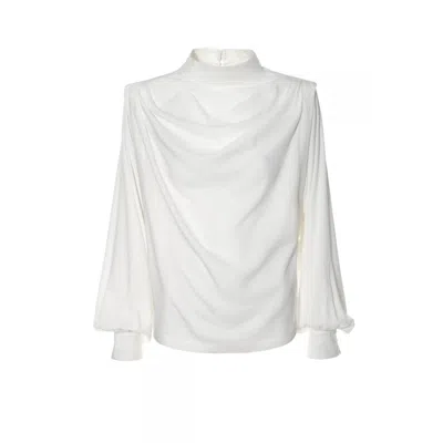 Aggi Women's White Karen Vanilla Ice Blouse