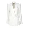 AGGI WOMEN'S WHITE SAMANTHA CLOUD DANCER BLAZER