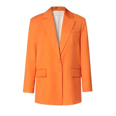 Aggi Women's Yellow / Orange Elena Sun Orange Oversized Double Breasted Blazer In Yellow/orange