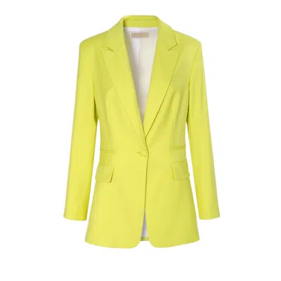 Aggi By Halewski Blazer Blair Laser Yellow In Yellow/orange