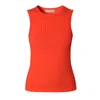 Aggi By Halewski Women's Yellow / Orange Iga Sun Orange Elastic Tank Top In Yellow/orange