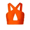 Aggi By Halewski Top Isla Neon Orange In Yellow/orange
