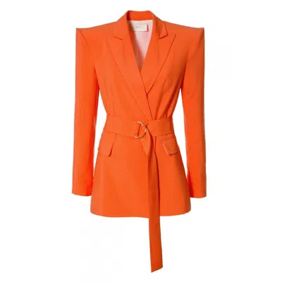Aggi Women's Yellow / Orange Marina Tangerine Blazer In Yellow/orange