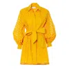 Aggi By Halewski Women's Yellow / Orange Mona Sunflower Dress In Yellow/orange