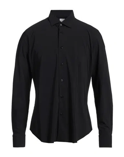 Agho Man Shirt Black Size 17 ½ Nylon, Polyamide