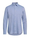 Agho Man Shirt Blue Size 17 Cotton