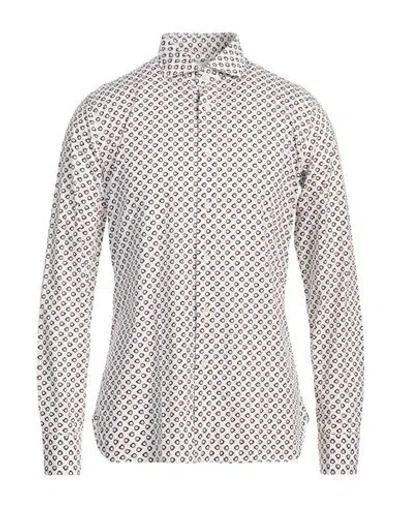 Agho Man Shirt Brown Size 15 ½ Cotton
