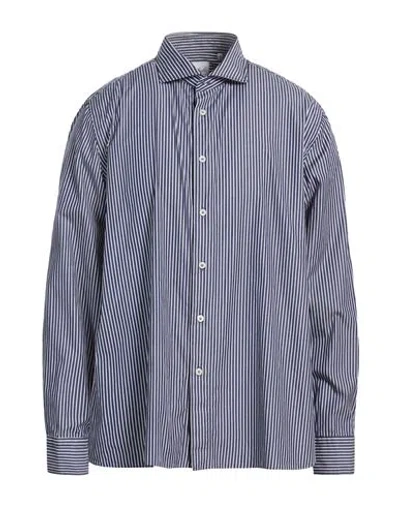 Agho Man Shirt Navy Size 17 ¾ Cotton