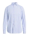 Agho Man Shirt Sky Blue Size 15 ½ Cotton In Blue