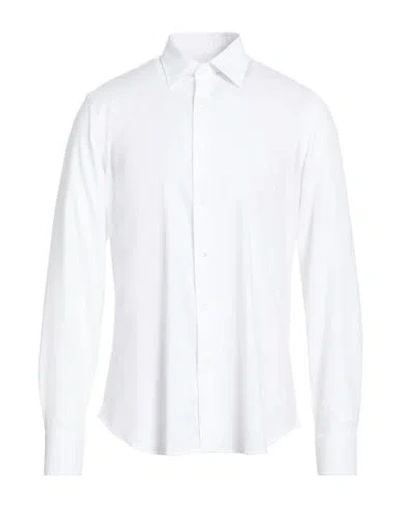 Agho Man Shirt White Size 16 ½ Cotton