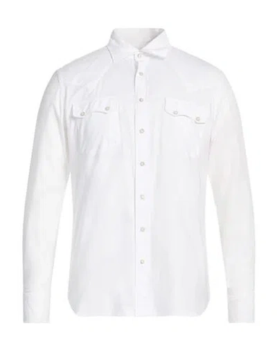 Agho Man Shirt White Size 16 Cotton