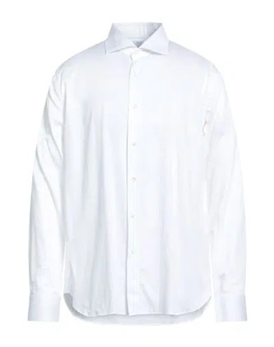 Agho Man Shirt White Size 17 ½ Cotton