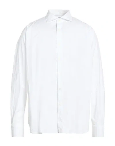 Agho Man Shirt White Size 17 ½ Cotton, Elastane