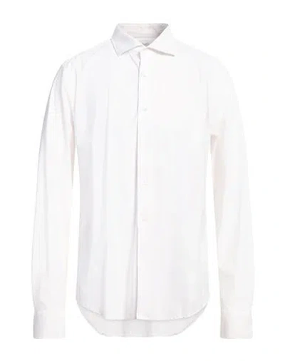Agho Man Shirt White Size 17 ½ Nylon, Polyamide