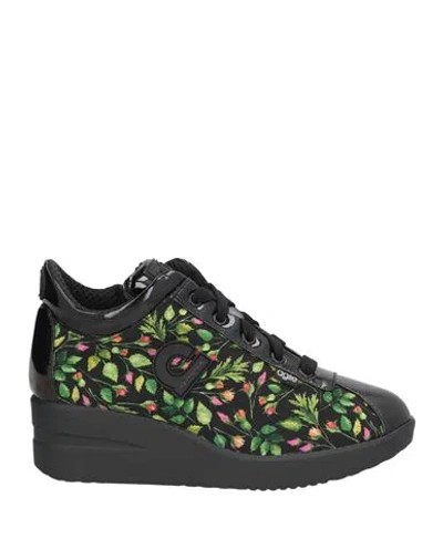 Agile By Rucoline Woman Sneakers Black Size 5 Textile Fibers