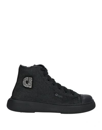 Agile By Rucoline Woman Sneakers Black Size 5 Textile Fibers
