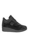 Agile By Rucoline Woman Sneakers Black Size 11 Textile Fibers In Black