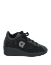 Agile By Rucoline Woman Sneakers Black Size 7 Textile Fibers In Black