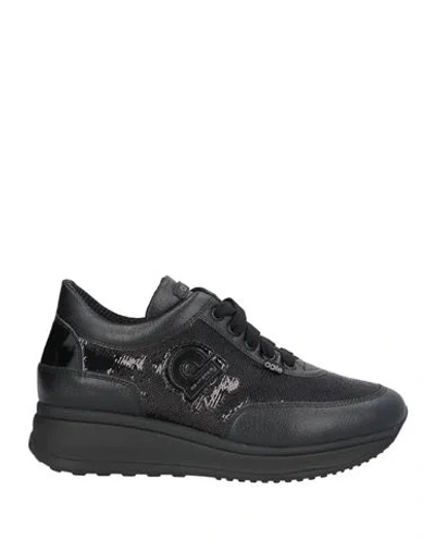 Agile By Rucoline Woman Sneakers Black Size 8 Leather
