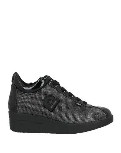 Agile By Rucoline Woman Sneakers Black Size 9 Synthetisches Material