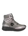 Agile By Rucoline Woman Sneakers Lead Size 8 Textile Fibers In Grey