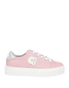Agile By Rucoline Woman Sneakers Coral Size 7 Textile Fibers In Pink