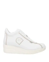 Agile By Rucoline Woman Sneakers White Size 7 Leather In White