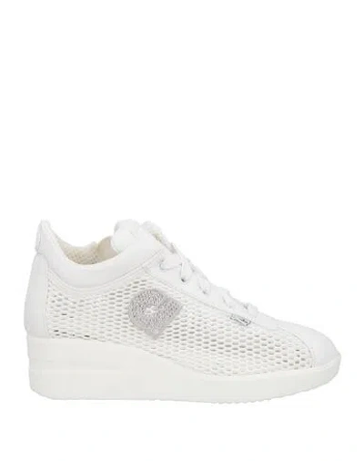 Agile By Rucoline Woman Sneakers White Size 8 Textile Fibers In White