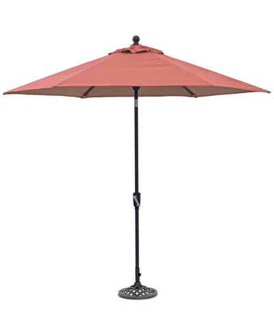 Agio Astaire Outdoor 9' Umbrella + Umbrella Base, Created For Macy's
