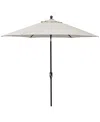 Agio Astaire Outdoor 9' Umbrella + Umbrella Base, Created For Macy's In Pearl White