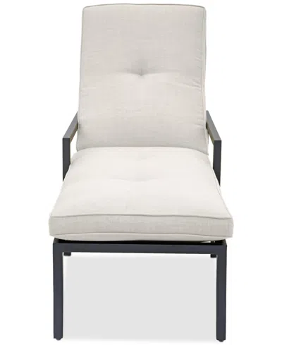Agio Astaire Outdoor Chaise In Pearl White