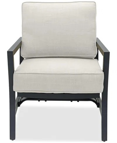 Agio Astaire Outdoor Rocker Club Chair In Pearl White