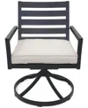 Agio Astaire Outdoor Swivel Chair In Pearl White