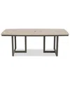 Agio Bartow Outdoor 84" X 42" Rectangular Dining Table In Brown