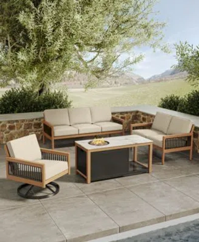 Agio Baxley Firepit Collection Created For Macys In Spa Light Blue