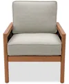 Agio Baxley Outdoor Club Chair, Created For Macys In Oyster Light Grey