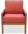 Agio Baxley Outdoor Club Chair, Created For Macys In Peony Brick Red