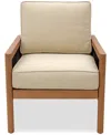 Agio Baxley Outdoor Club Chair, Created For Macys In Straw Natural