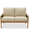 Agio Baxley Outdoor Loveseat, Created For Macys In Straw Natural