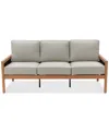 Agio Baxley Outdoor Sofa, Created For Macys In Oyster Light Grey