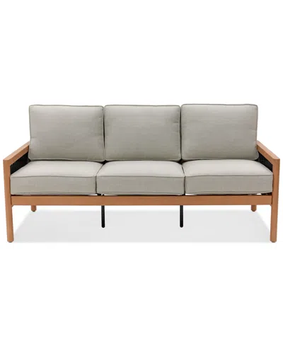 Agio Baxley Outdoor Sofa, Created For Macys In Oyster Light Grey