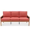 Agio Baxley Outdoor Sofa, Created For Macys In Peony Brick Red