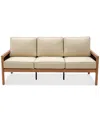 Agio Baxley Outdoor Sofa, Created For Macys In Straw Natural