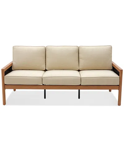 Agio Baxley Outdoor Sofa, Created For Macys In Straw Natural