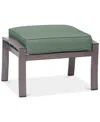 Agio Closeout! Tara Aluminum Outdoor Ottoman, Created For Macy's In Outdura Grasshopper